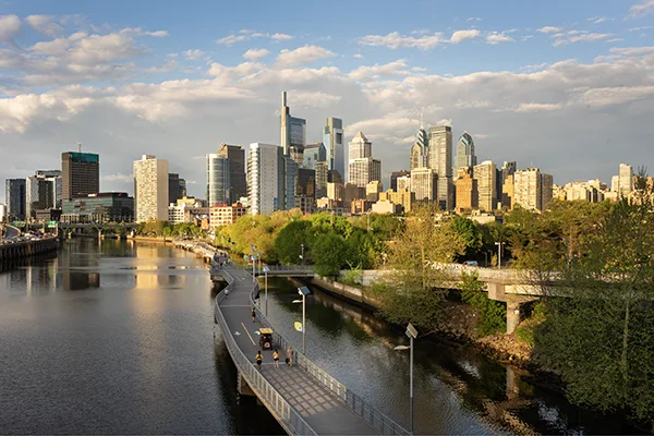 philadelphia skyline by philadelphia corporate photographer robert essel
